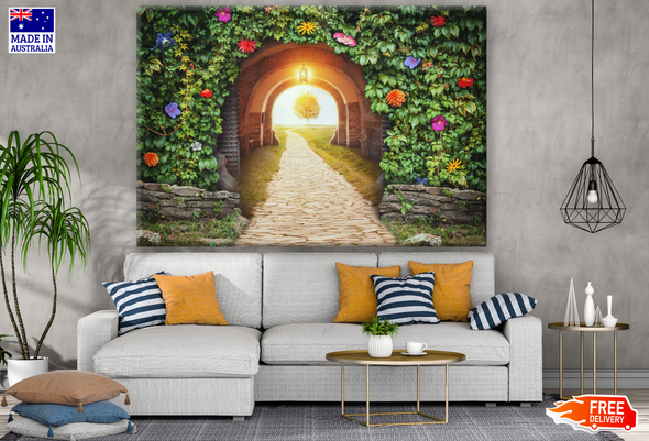 Stunning Graden Tunnel Floral Photograph Print 100% Australian Made