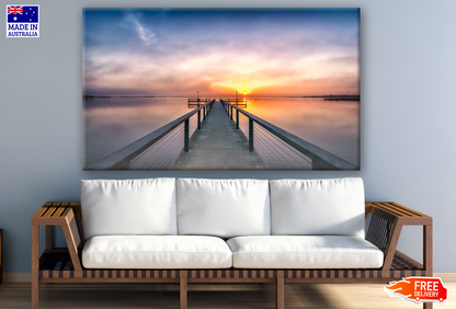 Bridge Over Beach Sunset Photograph Print 100% Australian Made