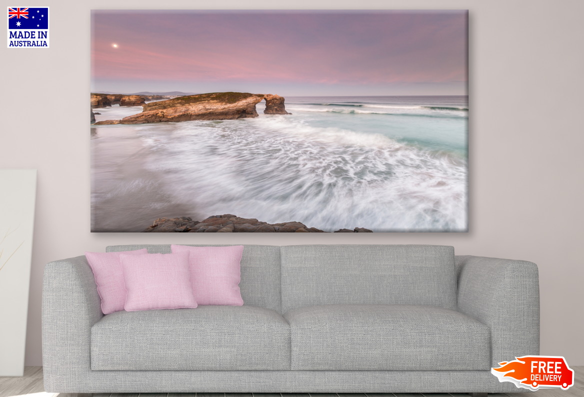 Full Moon on the Famous Beach Photograph Print 100% Australian Made