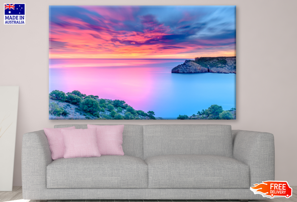 Beautiful Dawn at the Mediterranean Sea Spain Photograph Print 100% Australian Made