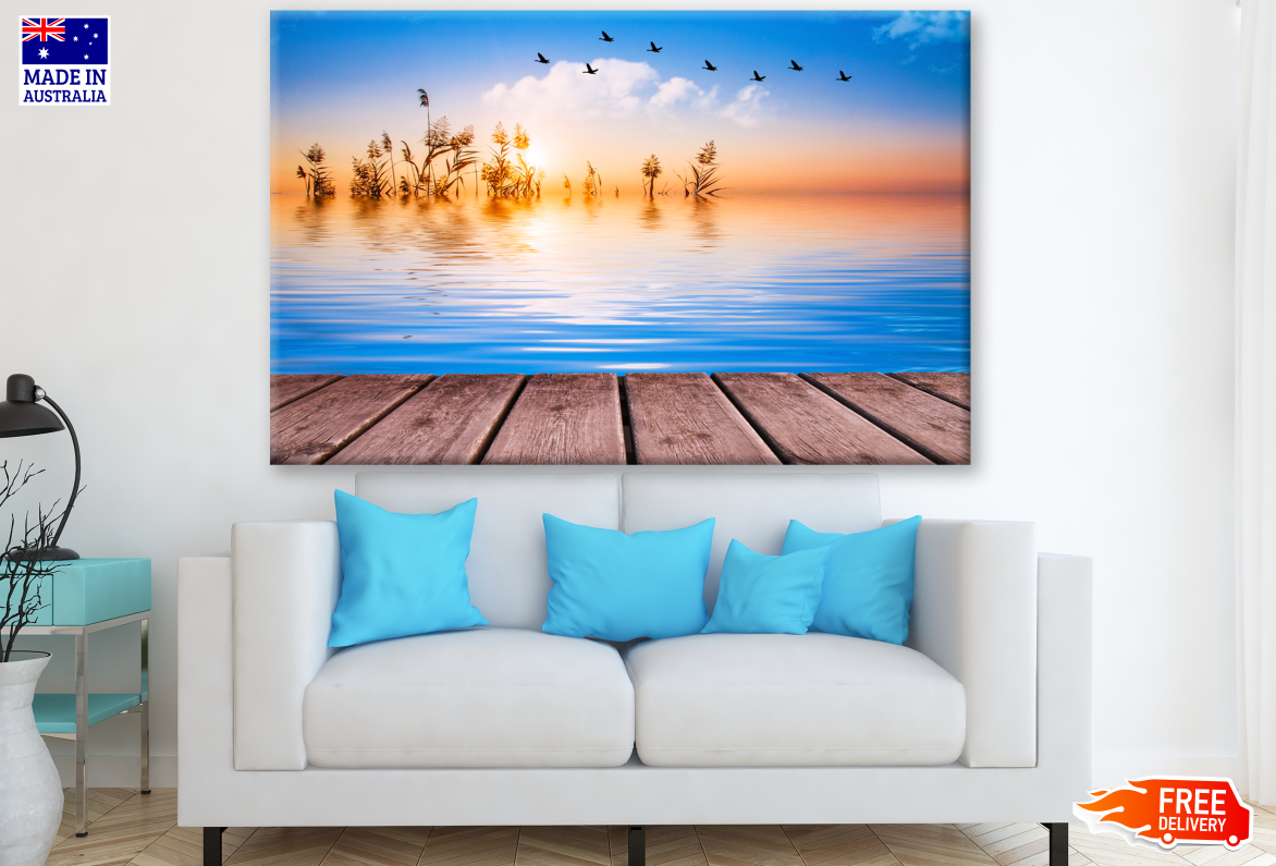 Colorful Sunset on the Lake Photograph Print 100% Australian Made