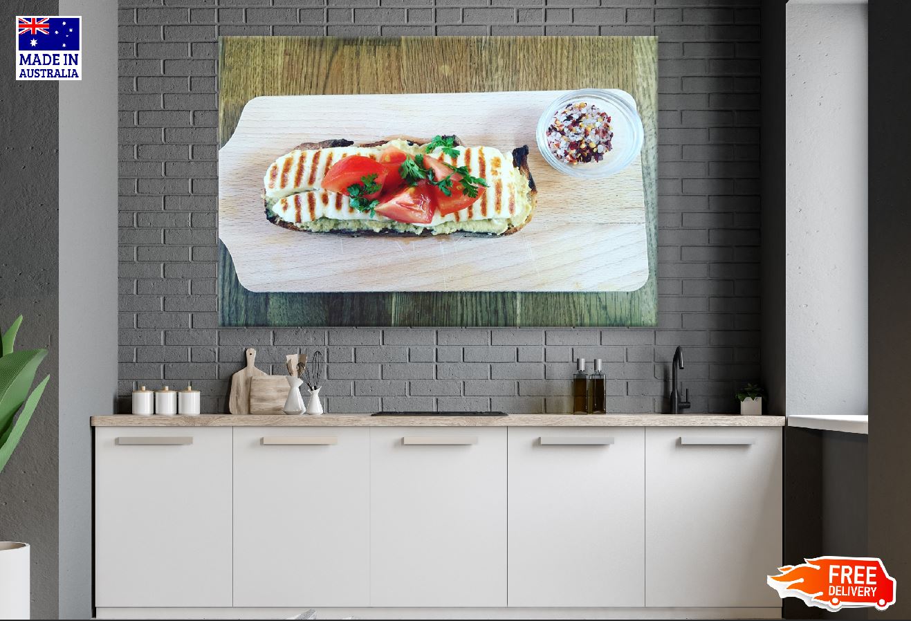 Tomato Cheese Sandwich Photograph Print 100% Australian Made