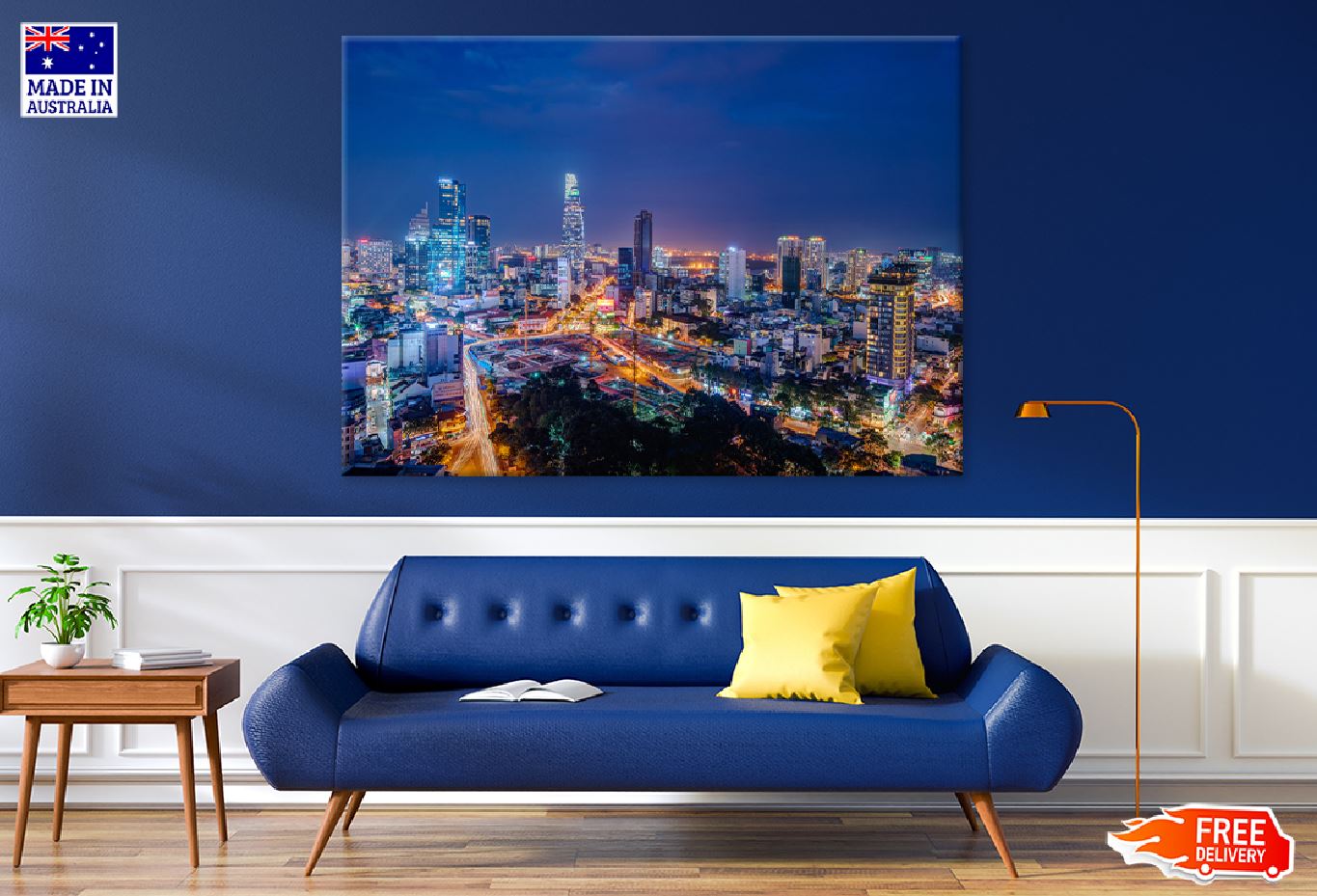 Ho Chi Minh City Night Photograph Print 100% Australian Made