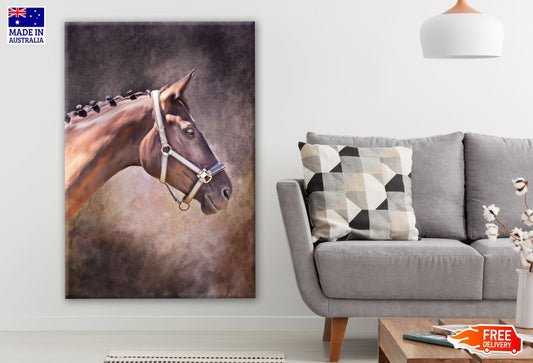 Horse Portrait Smudge Art Print 100% Australian Made