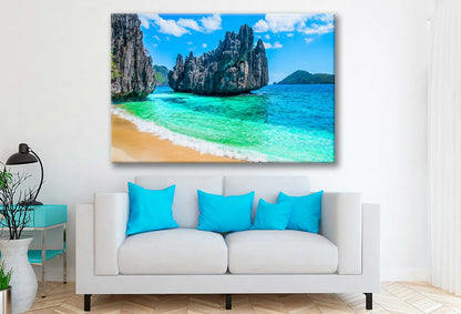 Bella Home Philippines Sea View & Clear Water Print Canvas Ready to hang