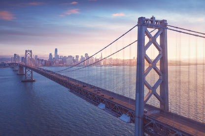 San Francisco Bay Bridge & City View Photograph Print 100% Australian Made