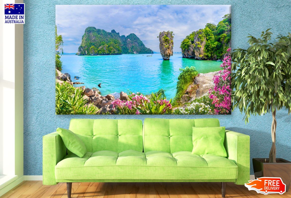 Island on Phang Nga bay, Thailand Photograph Print 100% Australian Made