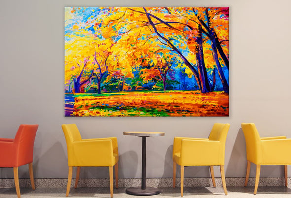Colourful Summer Forest Painting Print 100% Australian Made