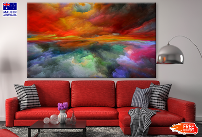 Colourful Abstract Cloud Design Print 100% Australian Made