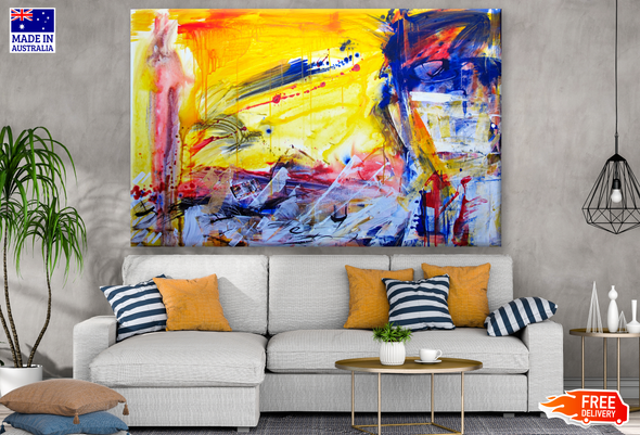 Colourful Abstract Acrylic Painting Print 100% Australian Made