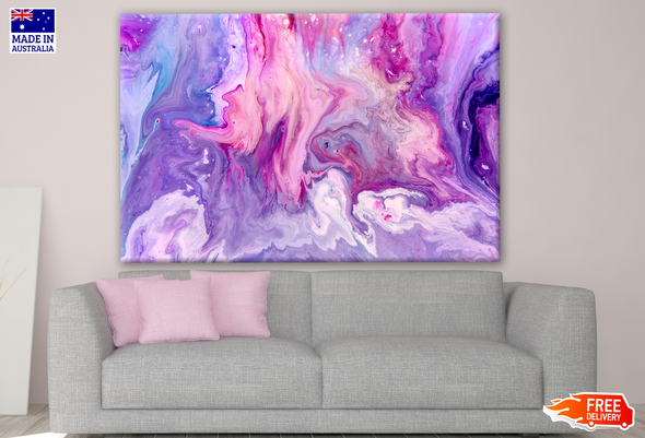 Abstract Purple Pink Abstract Design Print 100% Australian Made