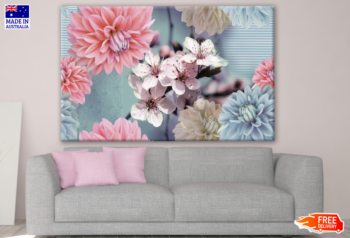 Flower Abstract Floral Design Print 100% Australian Made