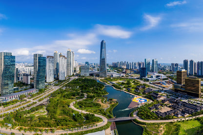 Central Park at Songdo City View Photograph Print 100% Australian Made