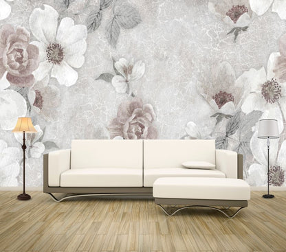 Wallpaper Murals Peel and Stick Removable Design Floral Design High Quality