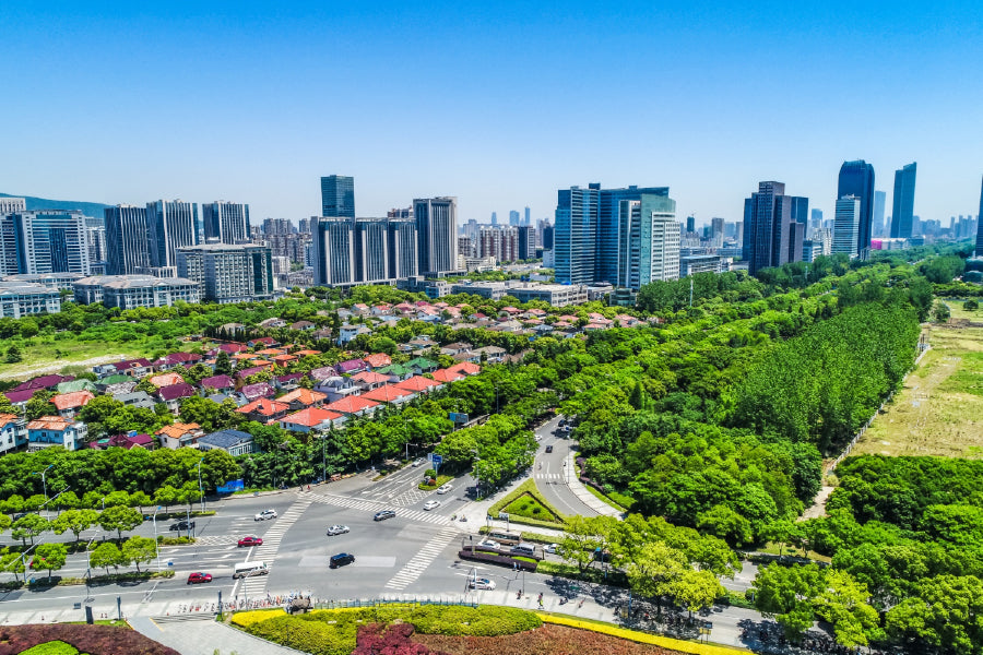 Wuxi City Skyline View Photograph Print 100% Australian Made