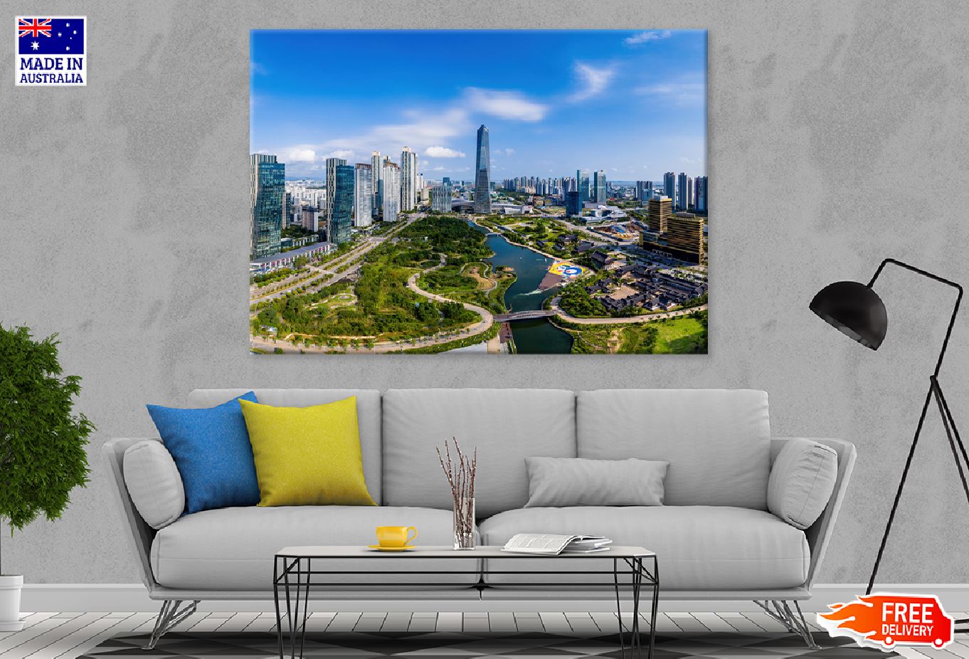 Central Park at Songdo City View Photograph Print 100% Australian Made