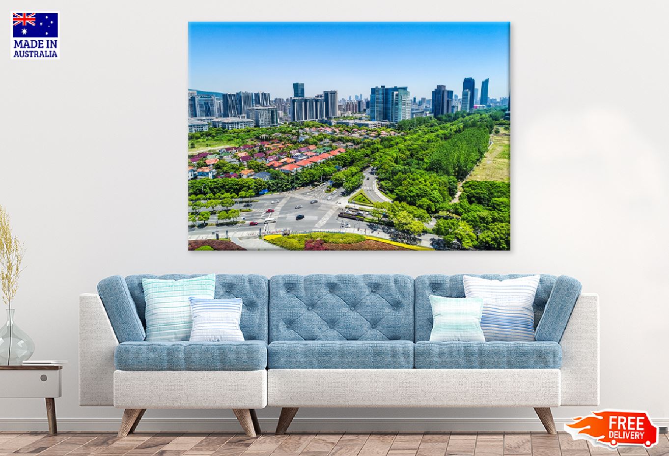 Wuxi City Skyline View Photograph Print 100% Australian Made