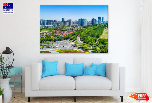 Wuxi City Skyline View Photograph Print 100% Australian Made