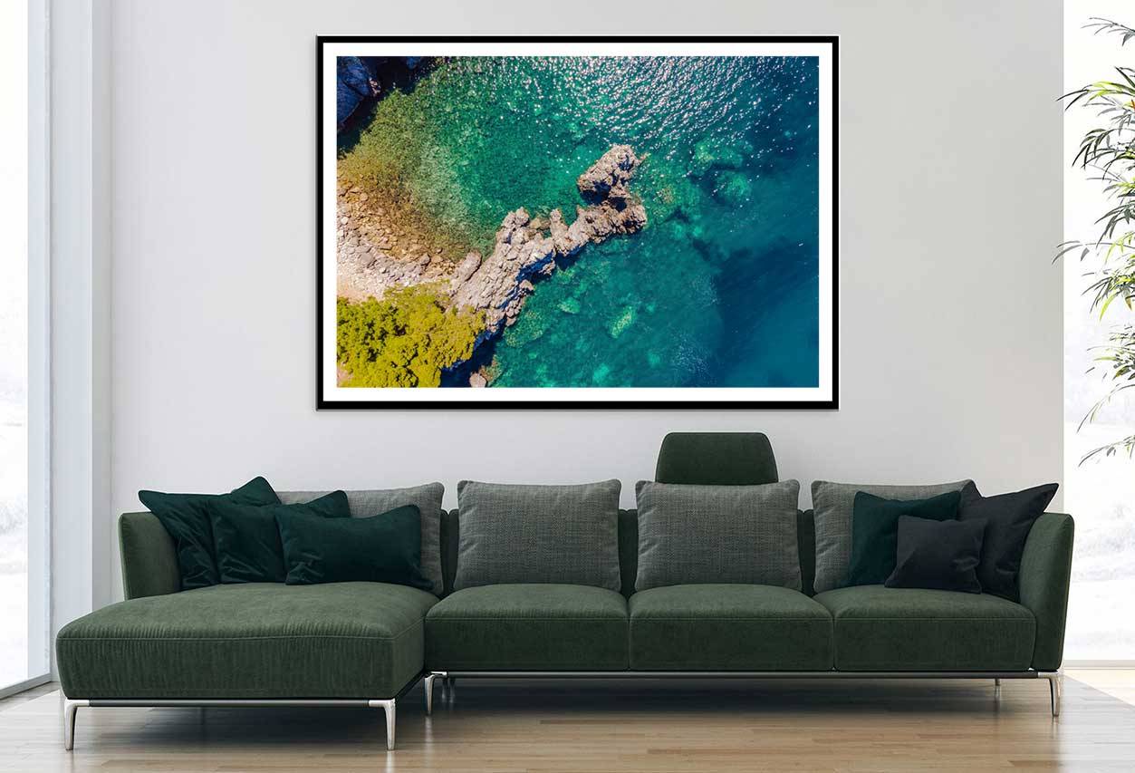 Adriatic Coast of Montenegro View Photograph Home Decor Premium Quality Poster Print Choose Your Sizes