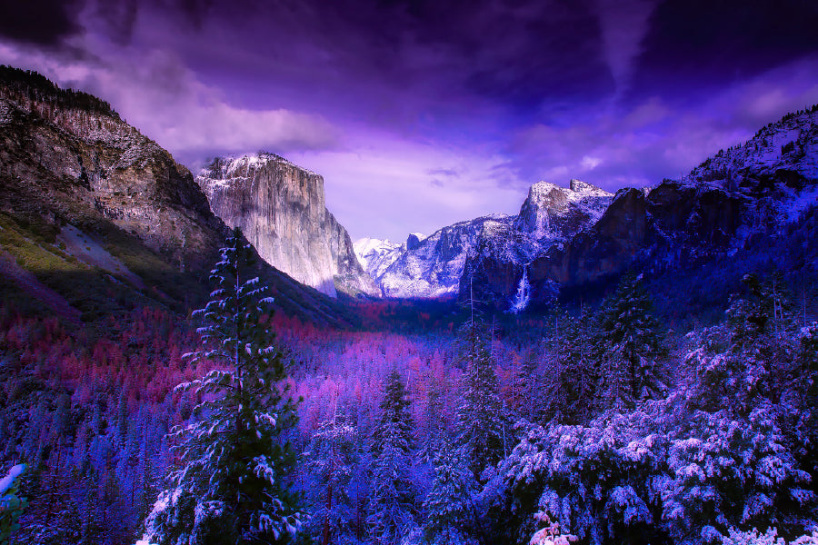 Yosemite Park Pink Digital Art Print 100% Australian Made