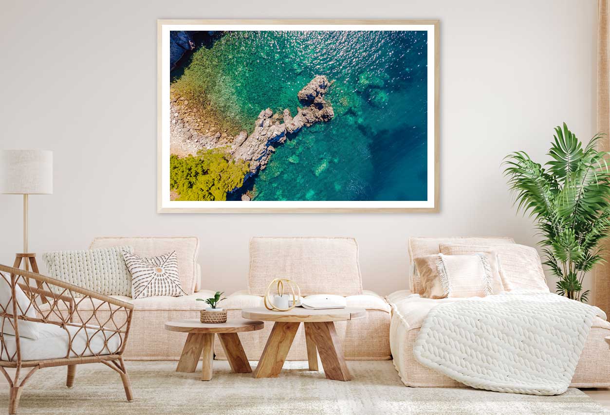 Adriatic Coast of Montenegro View Photograph Home Decor Premium Quality Poster Print Choose Your Sizes