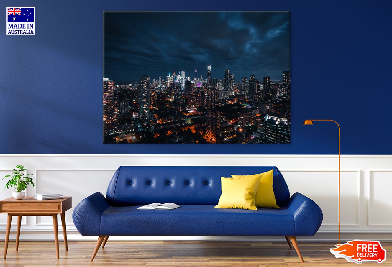 Night View of Downtown Toronto Photograph Print 100% Australian Made