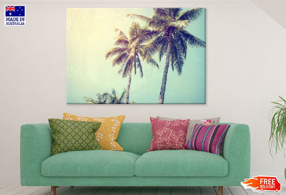 Palm Trees & Sky Scenery View Photograph Print 100% Australian Made