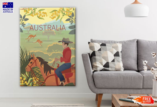 Horase & Rider Art Print 100% Australian Made