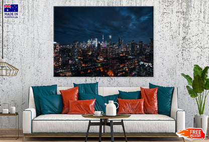 Night View of Downtown Toronto Photograph Print 100% Australian Made