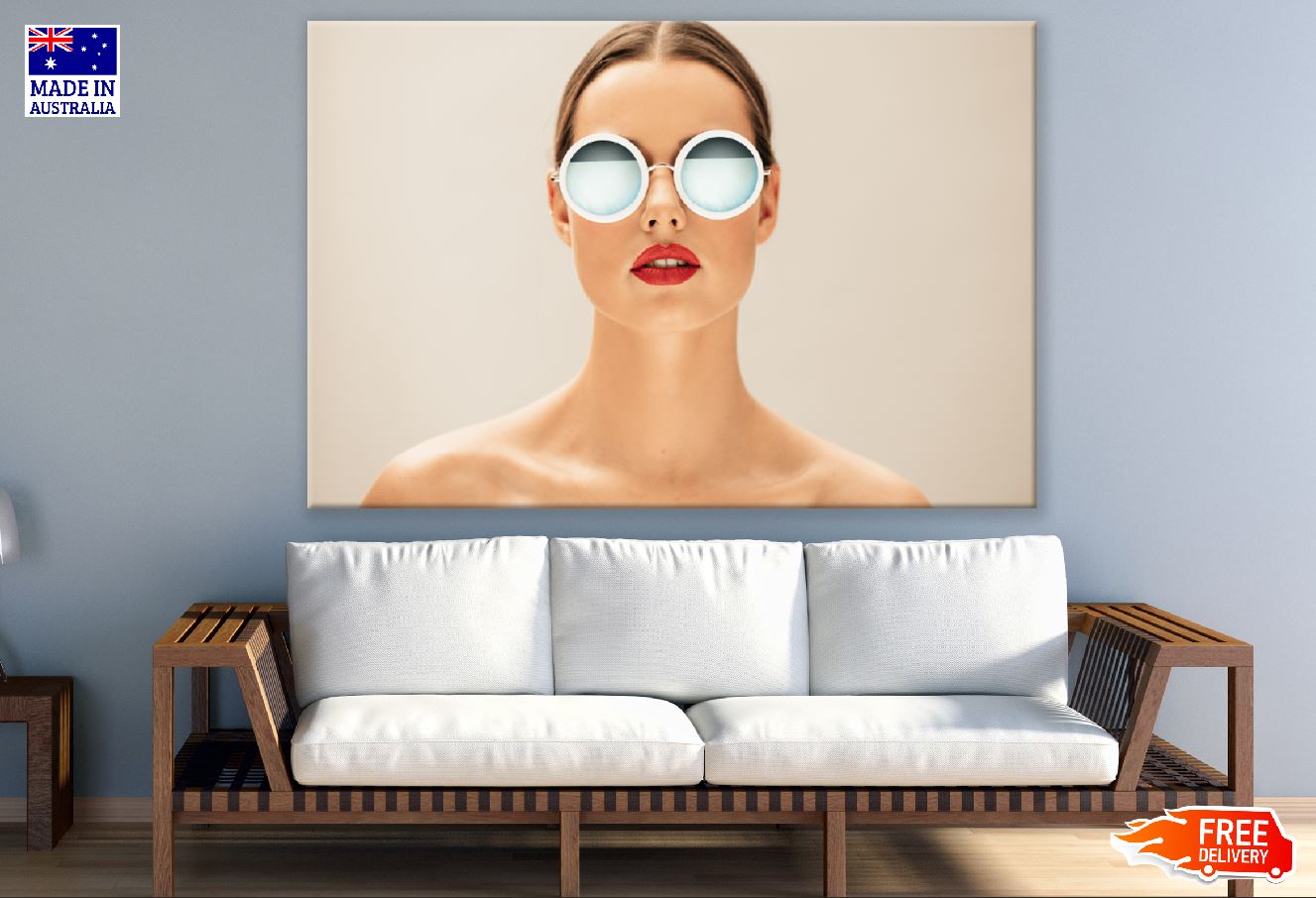 Fashion Model Girl with Sunglasses Photograph Print 100% Australian Made