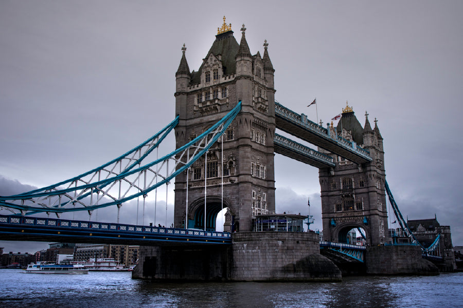 London Bridge & Cloudy Sky View Photograph Print 100% Australian Made