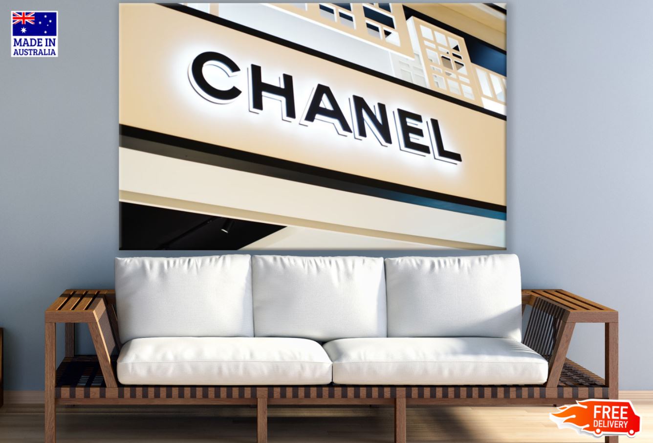 Fashion Store Front View B&W Print 100% Australian Made