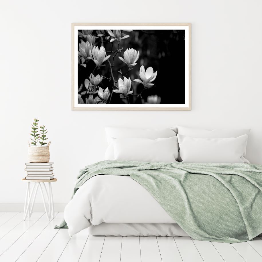 B&W Flower Tree Photograph Home Decor Premium Quality Poster Print Choose Your Sizes