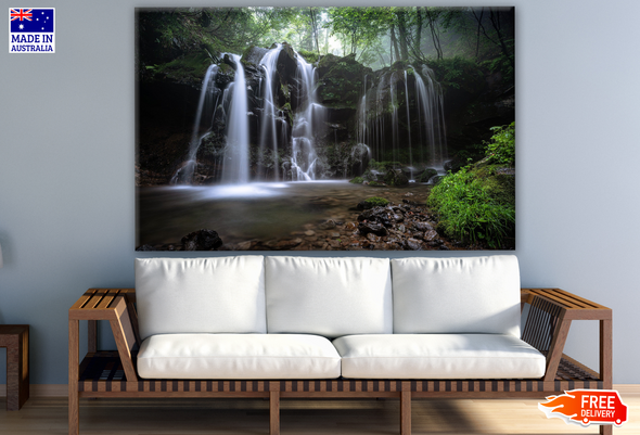 Stunning Waterfall in Forest Photograph Print 100% Australian Made