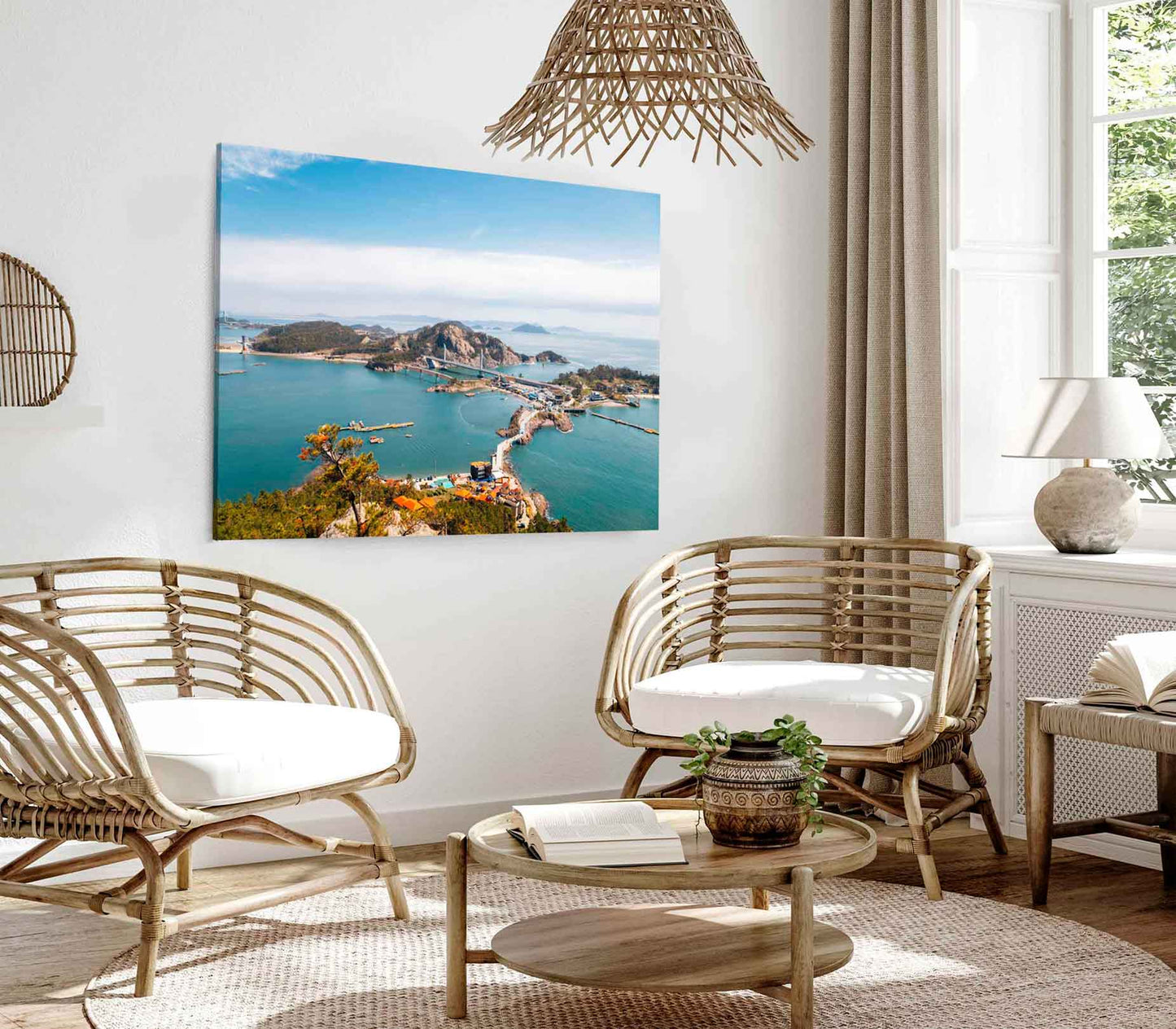 Bella Home Gogunsan Island View & Sky Print Canvas Ready to hang