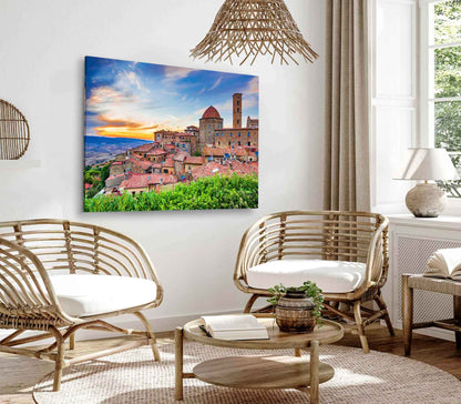 Bella Home Volterra, Tuscany Medieval Town Print Canvas Ready to hang