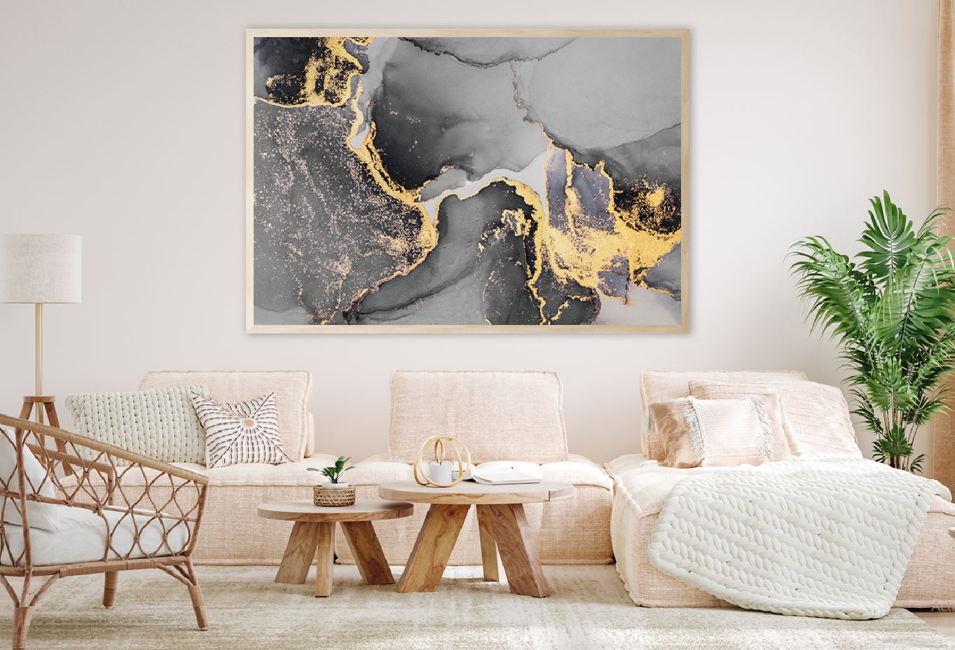 Black & Gold Splashes Abstract Design Home Decor Premium Quality Poster Print Choose Your Sizes