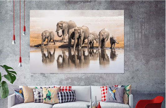 Elephants Stunning Print 100% Australian Made