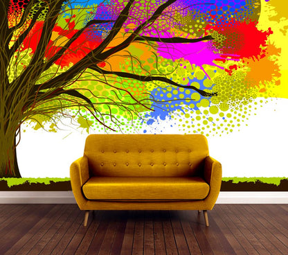 Wallpaper Murals Peel and Stick Removable Abstract Tree High Quality