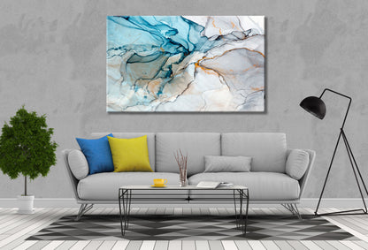 Neutral abstract alcohol painting Print 100% Australian Made