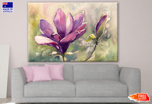 Magnolia Flower Watercolor Painting Print 100% Australian Made