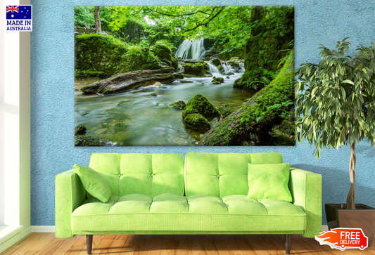 Waterfall in Amazing Rain Forest Photograph Print 100% Australian Made