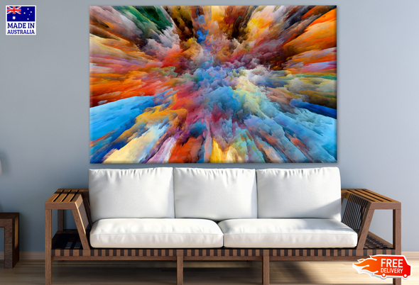 Colourful Cloud Abstract Design Print 100% Australian Made