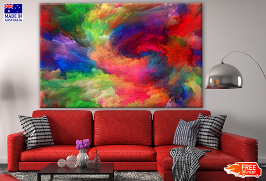 Colourful Abstract Cloud Design Print 100% Australian Made