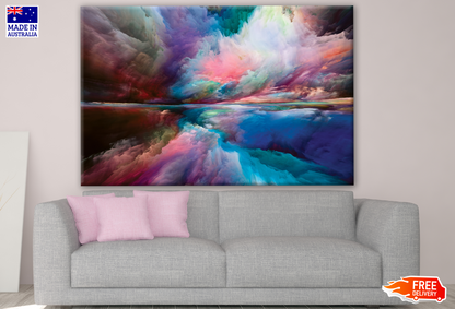 Colourful Sky Cloud Abstract Design Print 100% Australian Made