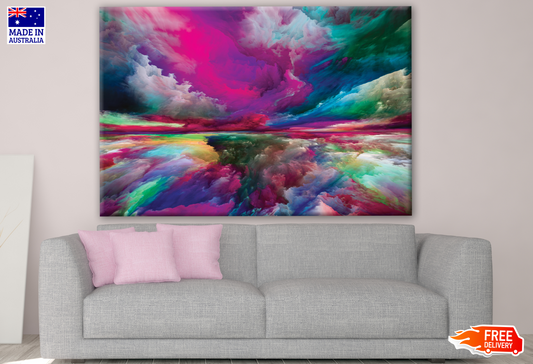 Colourful Abstract Cloud Design Print 100% Australian Made