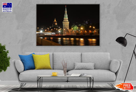 Alexander Garden Moscow Night View Photograph Print 100% Australian Made