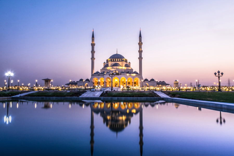 Largest Mosque in Sharjah Dubai Photograph Print 100% Australian Made