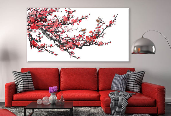 Cherry Blossom Birds Painting Print 100% Australian Made