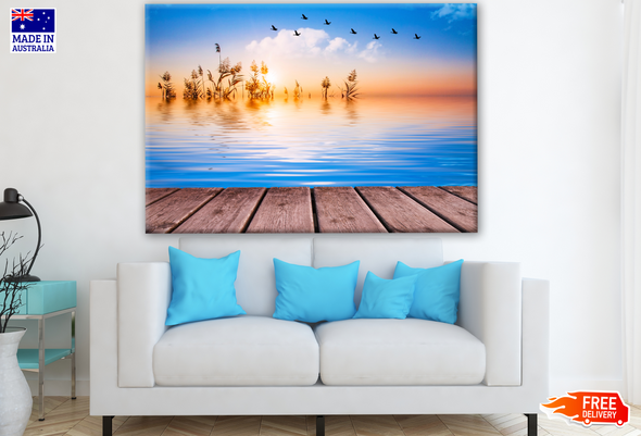 Sunset on Lake Photograph Print 100% Australian Made